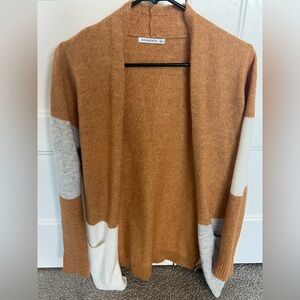 Staccato Tan and Cream Open Cardigan